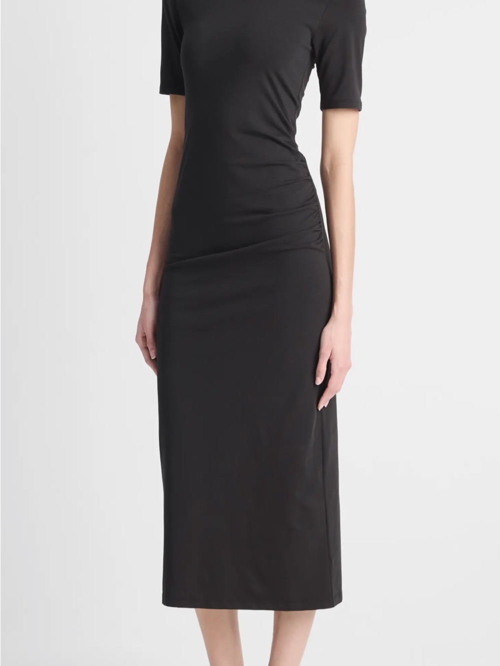 Vince Short-Sleeve Midi T-shirt Dress - Picture 2 of 4